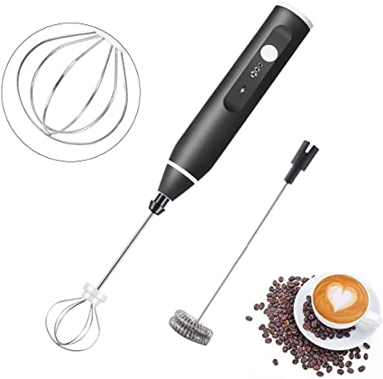 Rechargeable Electric Coffee Mixer Egg Beater Quick Frothing Action